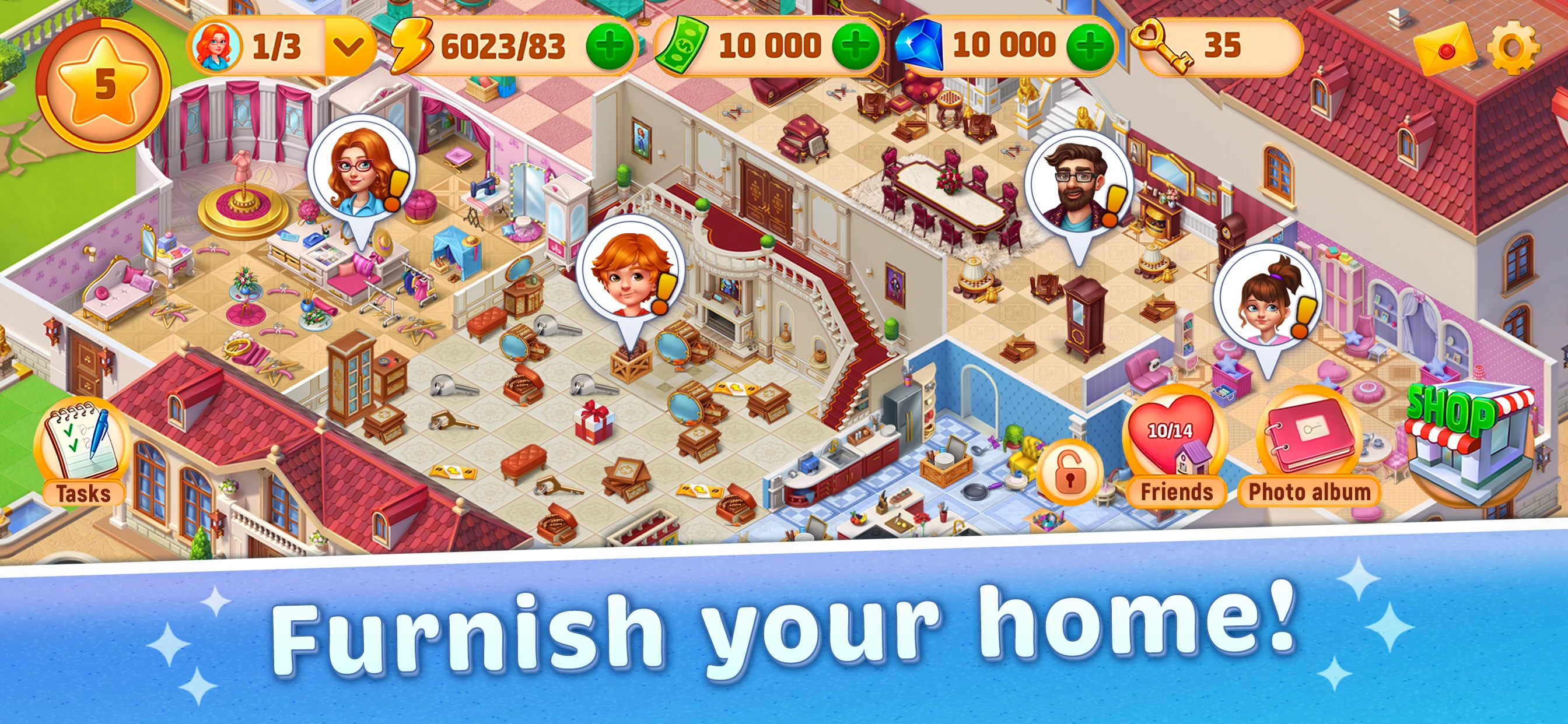 Travel Merge Family! screenshot