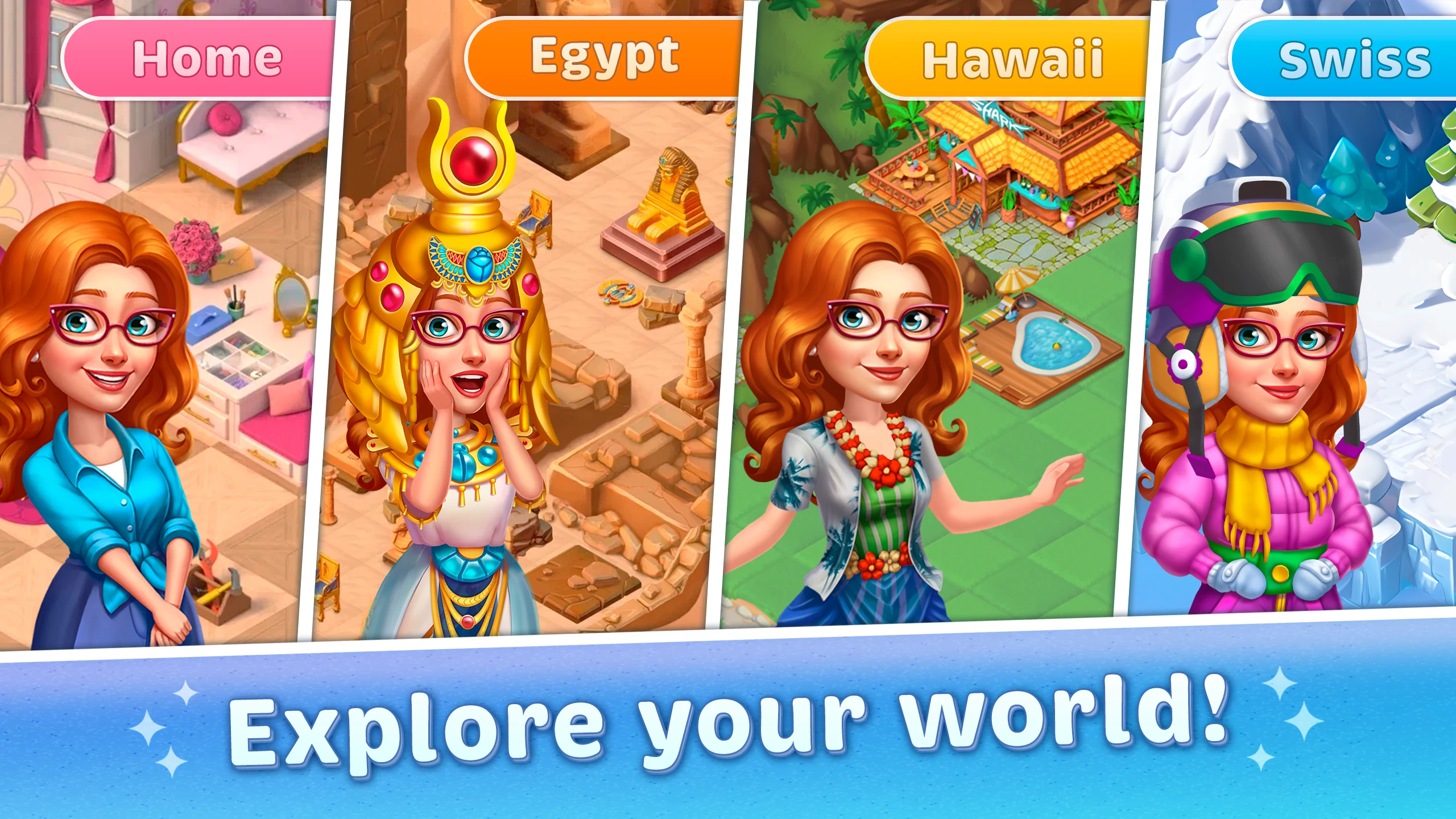 Travel Merge Family! screenshot