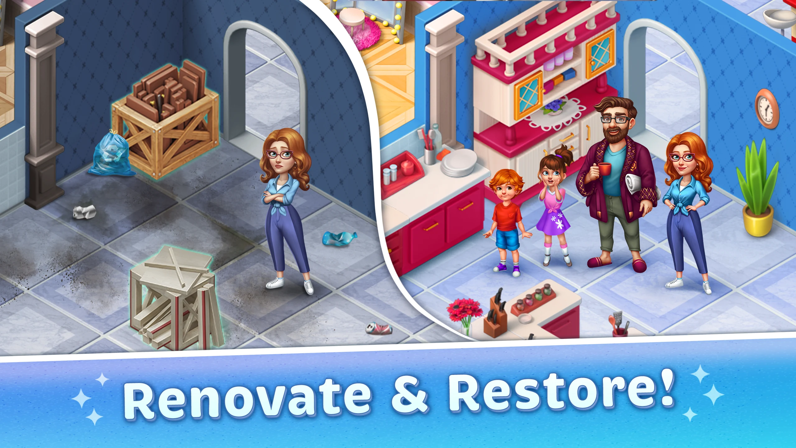 Travel Merge Family! screenshot